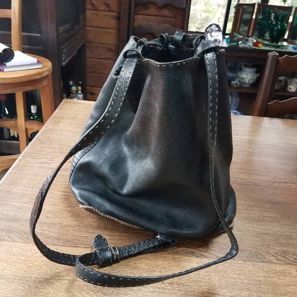 FENDI LARGE LEATHER BACK PACK